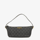 Gucci Baguette Pochette Boat Black Denim GG Monogram Bag