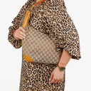 Gucci GG Canvas Handle Ring Hobo Bag