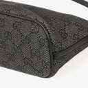 Gucci Baguette Pochette Boat Black Denim GG Monogram Bag