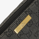 Gucci Baguette Pochette Boat Black Denim GG Monogram Bag