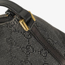 Gucci Baguette Pochette Boat Black Denim GG Monogram Bag