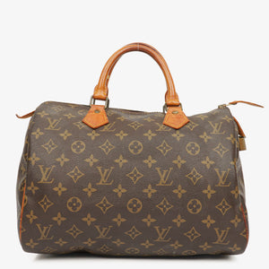 Louis Vuitton Speedy 30 Monogram Canvas Handbag