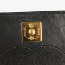 Chanel Classic Full Flap Bag Black Quilted Leather 24K Gold-Plated Hardware