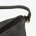 Gucci Baguette Pochette Boat Black Denim GG Monogram Bag