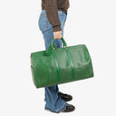 Louis Vuitton Keepall 50 Green EPI Leather Travel Bag