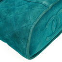 Chanel Quilted Suede Vanity Case