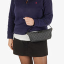 Gucci Baguette Pochette Boat Black Denim GG Monogram Bag