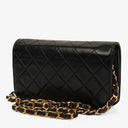 Chanel Classic Full Flap Bag Black Quilted Leather 24K Gold-Plated Hardware