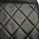 Chanel Classic Full Flap Bag Black Quilted Leather 24K Gold-Plated Hardware