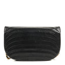 Chanel Classic Lambskin Half Moon Black Flap Bag With 24K Gold-Plated Hardware