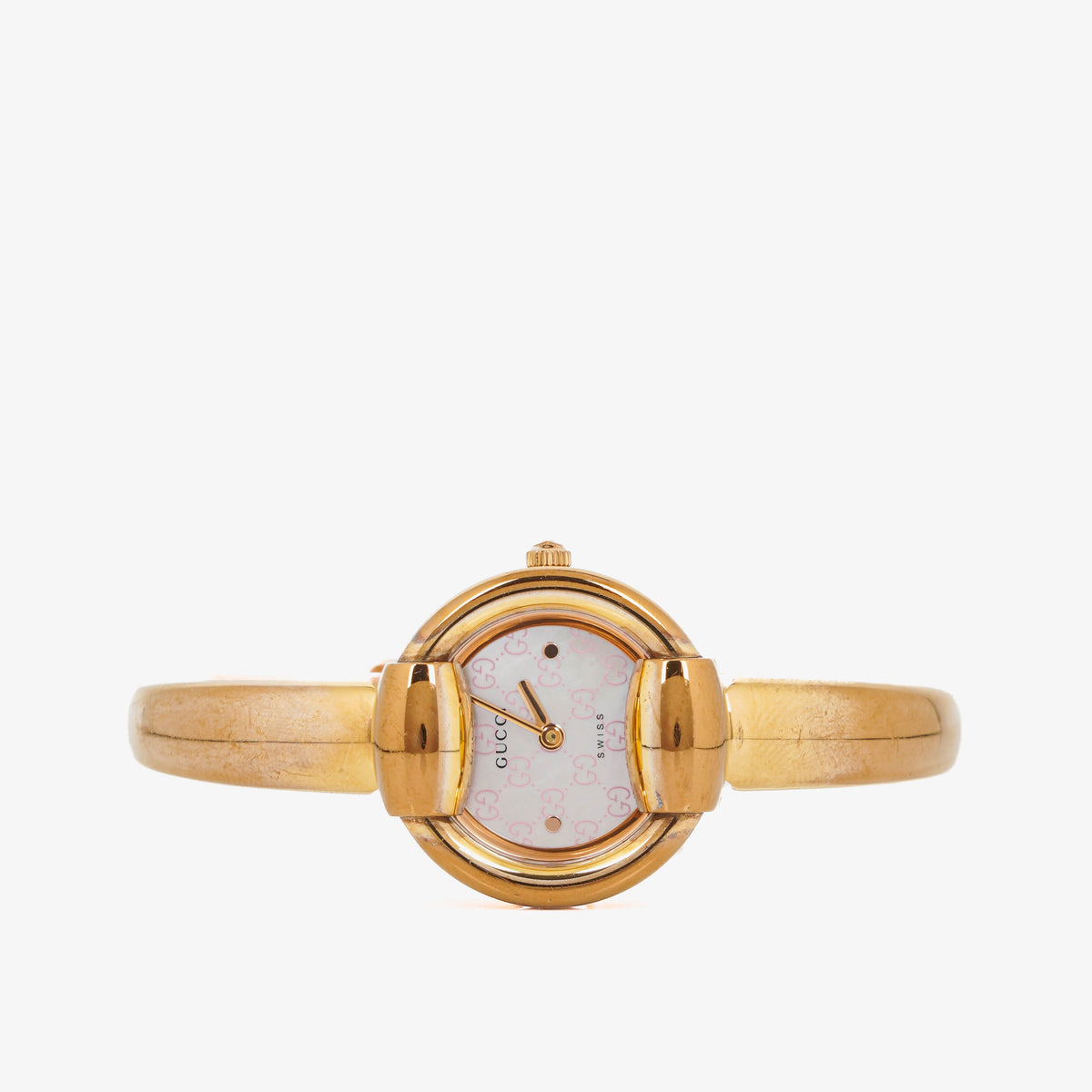 Gucci 1400L GG Mother of Pearl Quartz Stainless Steel Watch
