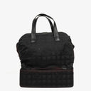 Chanel New Travel Line BLack Nylon Boston Bag