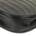 Chanel Classic Lambskin Half Moon Black Flap Bag With 24K Gold-Plated Hardware