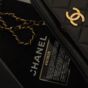 Chanel Classic Full Flap Bag Black Quilted Leather 24K Gold-Plated Hardware