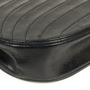 Chanel Classic Lambskin Half Moon Black Flap Bag With 24K Gold-Plated Hardware
