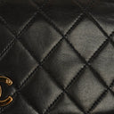 Chanel Classic Full Flap Bag Black Quilted Leather 24K Gold-Plated Hardware