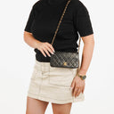 Chanel Classic Full Flap Bag Black Quilted Leather 24K Gold-Plated Hardware