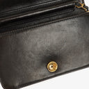 Chanel Mini Classic Black Quilted Lambskin Full Flap Wallet On Chain WOC With 24K Gold-Plated Hardware