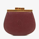 Cartier Must De Cartier Burgundy Leather Coin Purse