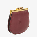 Cartier Must De Cartier Burgundy Leather Coin Purse
