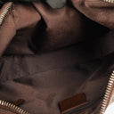 Gucci Brown And Beige Monogram Canvas And Leather Shoulder Hobo Bag