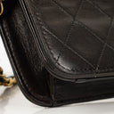 Chanel Mini Classic Black Quilted Lambskin Full Flap Wallet On Chain WOC With 24K Gold-Plated Hardware
