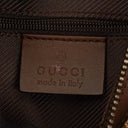 Gucci Brown And Beige Monogram Canvas And Leather Shoulder Hobo Bag