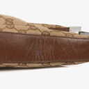 Gucci Brown And Beige Monogram Canvas And Leather Shoulder Hobo Bag