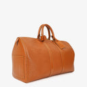 Louis Vuitton Keepall 45 Cognac EPI Leather Travel Bag