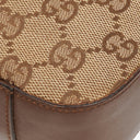 Gucci Brown And Beige Monogram Canvas And Leather Shoulder Hobo Bag