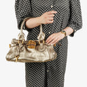 Chloe Paddington Bronze Metallic Leather Bag