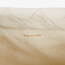 Chanel Small Tassel Flap Bag White Quilted Lambskin Bag