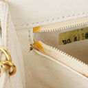 Chanel Small Tassel Flap Bag White Quilted Lambskin Bag