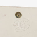 Chanel Small Tassel Flap Bag White Quilted Lambskin Bag