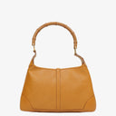 Gucci Leather Tan Jackie Vintage Bamboo Handle Shoulder Bag