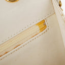 Chanel Small Tassel Flap Bag White Quilted Lambskin Bag