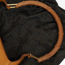 Gucci Leather Tan Jackie Vintage Bamboo Handle Shoulder Bag
