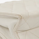 Chanel Small Tassel Flap Bag White Quilted Lambskin Bag