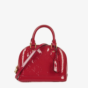 Louis Vuitton Alma BB Monogram Vernis Leather Handbag