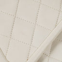 Chanel Small Tassel Flap Bag White Quilted Lambskin Bag