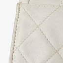 Chanel Small Tassel Flap Bag White Quilted Lambskin Bag