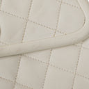 Chanel Small Tassel Flap Bag White Quilted Lambskin Bag