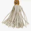Chanel Small Tassel Flap Bag White Quilted Lambskin Bag