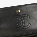 Chanel Diagonal Medium Classic Black Quilted Lambskin Single Flap Bag With 24K Gold-Plated Hardware