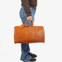 Louis Vuitton Keepall 45 Cognac EPI Leather Travel Bag