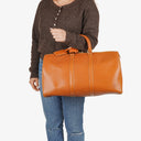 Louis Vuitton Keepall 45 Cognac EPI Leather Travel Bag