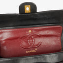 Chanel Vintage Medium Classic Double Flap Bag Black Quilted Leather 24K Gold-Plated Hardware