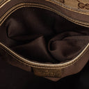 Gucci GG Crystal Canvas Jackie Bardot Shoulder Bag