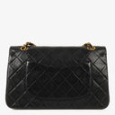Chanel Vintage Medium Classic Double Flap Bag Black Quilted Leather 24K Gold-Plated Hardware