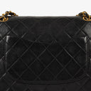 Chanel Vintage Medium Classic Double Flap Bag Black Quilted Leather 24K Gold-Plated Hardware